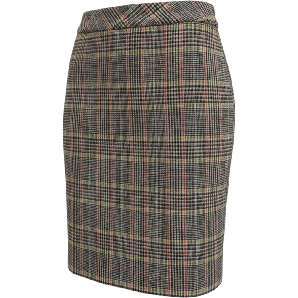 Chadwicks of Boston Multi Color Wool Blend Plaid Pencil Skirt 06 11066 THLPD